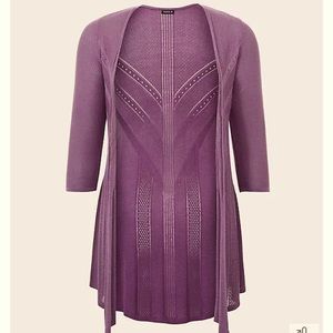 Torrid pointelle cardigan